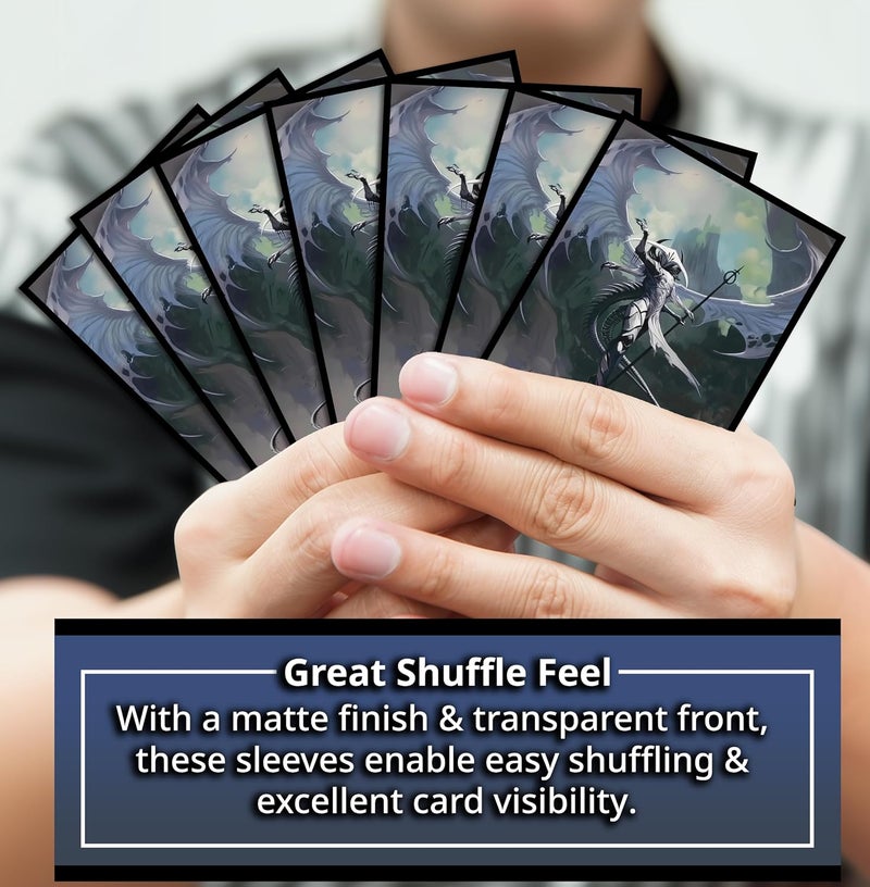 Digital Sorcery Studio Angel Horror Card Game Sleeves - 102 Pack Textured Back - Perfect for MTG Atraxa Praetor's Voice Commander - Custom Art Sleeves for Magic The Gathering and Other Trading Card Games - Image 2